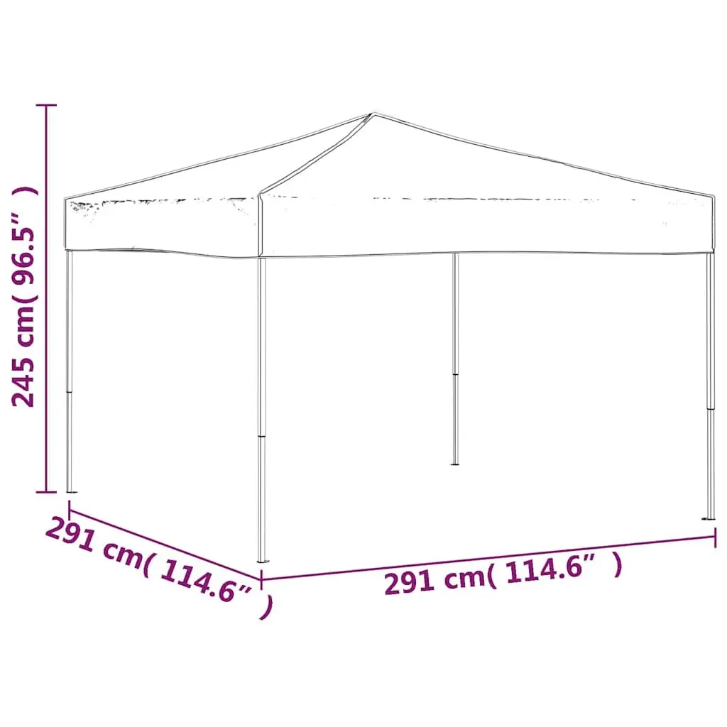 Folding Party Tent Cream 3x3m Outdoor Gazebo Canopy