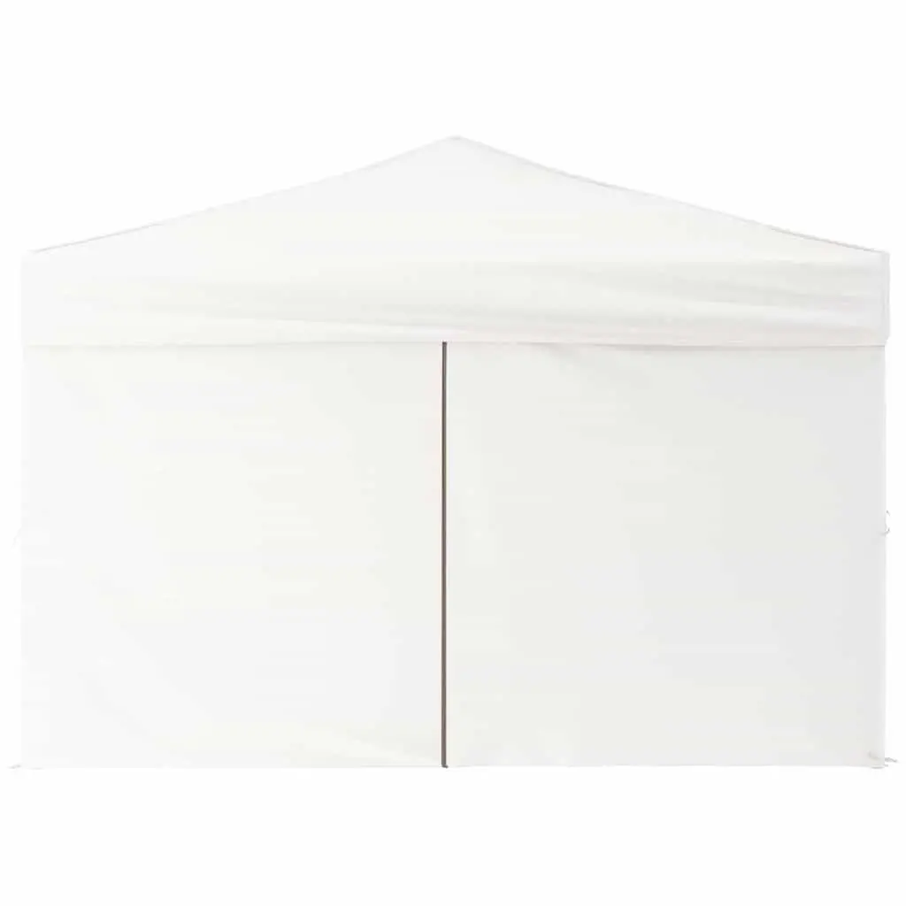 Folding Party Tent Steel 3x3m White with Sidewalls