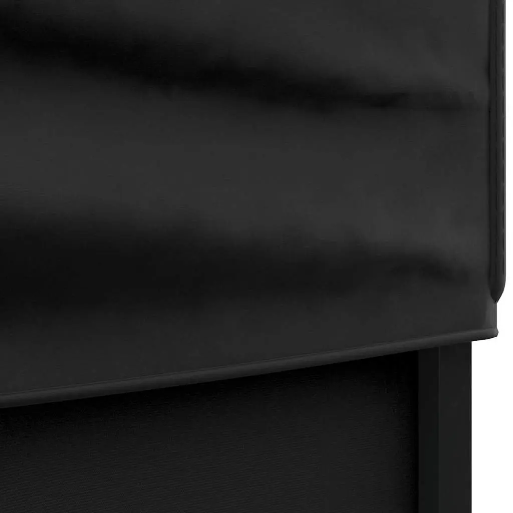 Folding Party Tent 3x3m Steel Frame Black Oxford Fabric Outdoor Gazebo Canopy