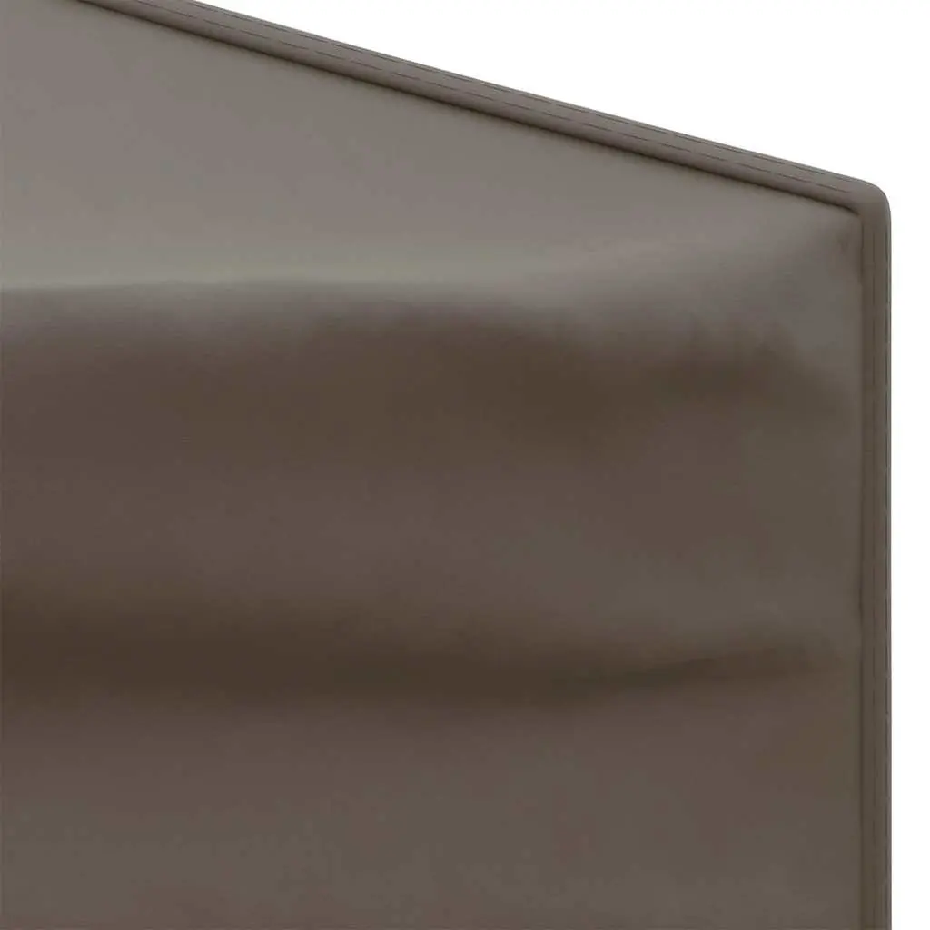 Folding Party Tent 3x3m Steel Taupe Waterproof with Sidewalls