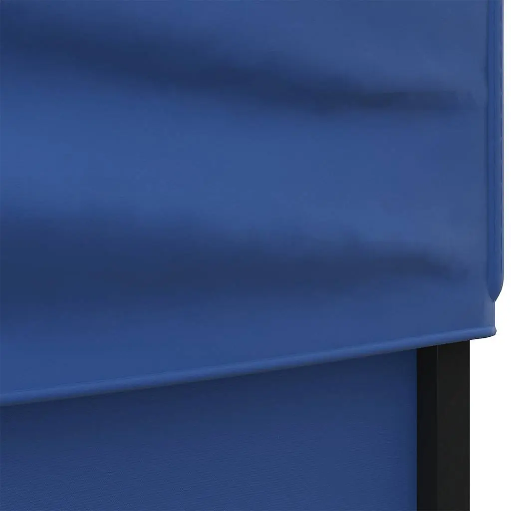 Folding Party Tent 210D Oxford Fabric 3x3 m Blue with Sidewalls