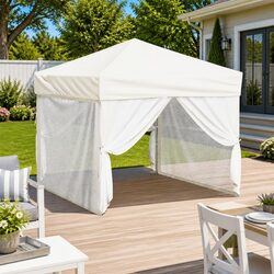 Practical Cream Folding Tent 3x3m for Gatherings