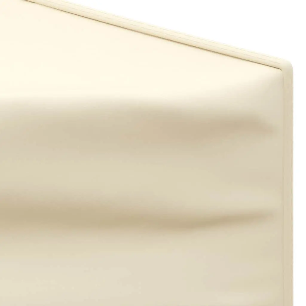 Folding Party Tent Steel 3x3m Cream with Sidewalls