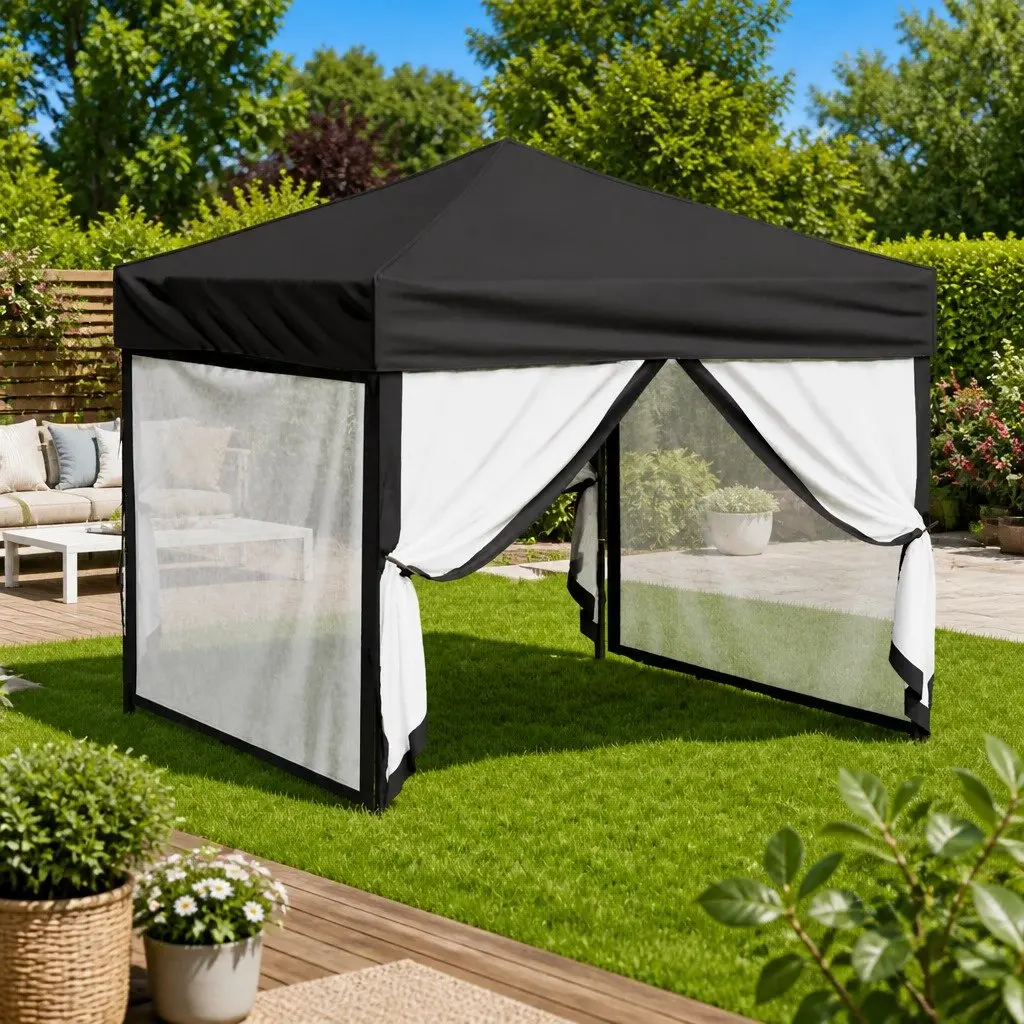 Folding Party Tent 3x3m Steel Anthracite