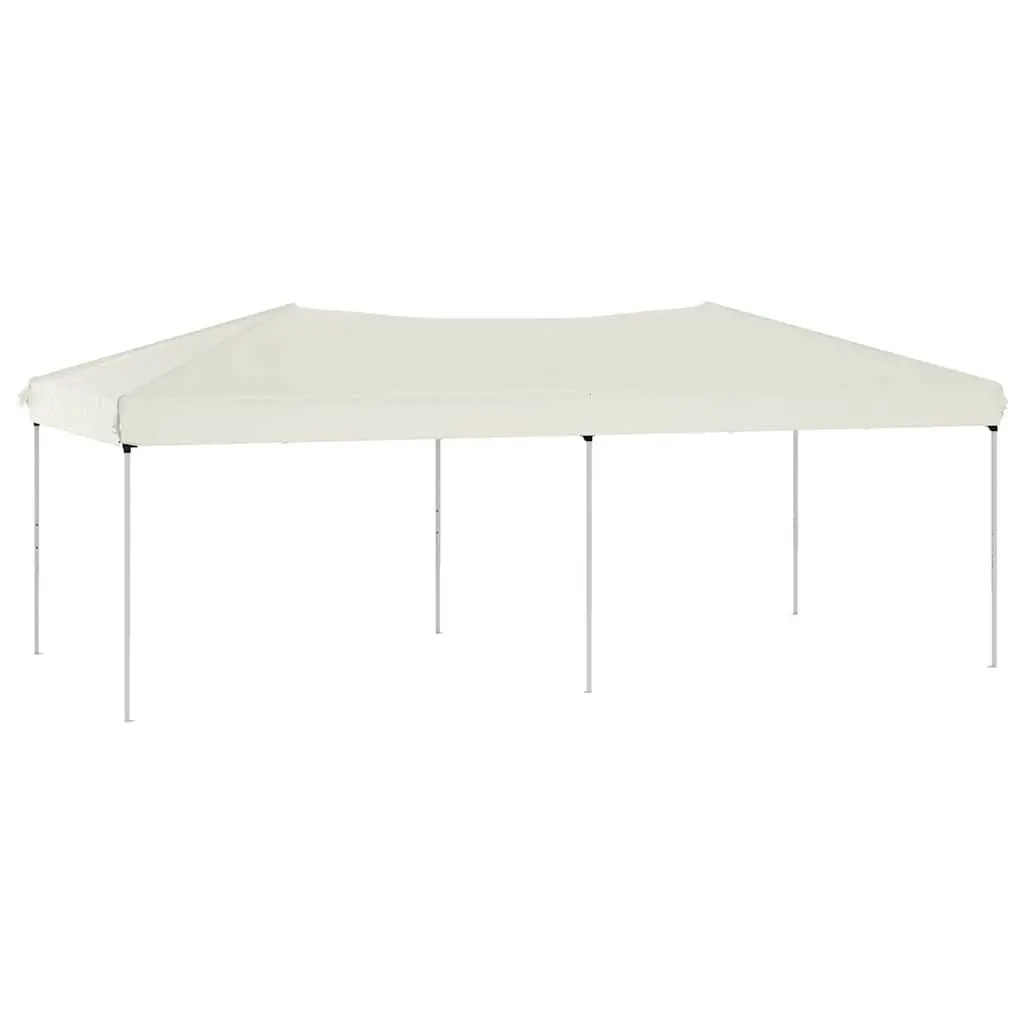 Folding Party Tent Steel 3x6m Cream Outdoor Canopy Gazebo Pavilion