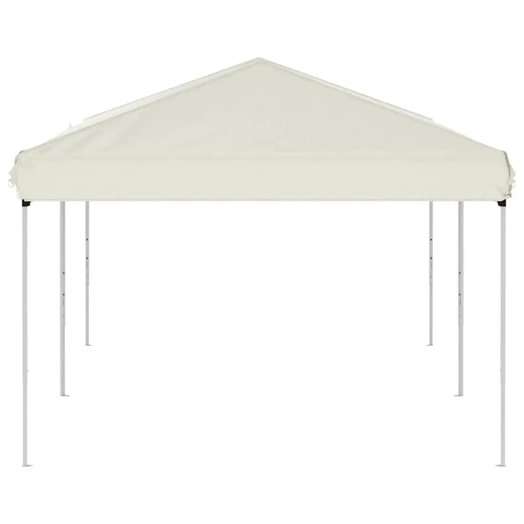 Folding Party Tent Steel 3x6m Cream Outdoor Canopy Gazebo Pavilion