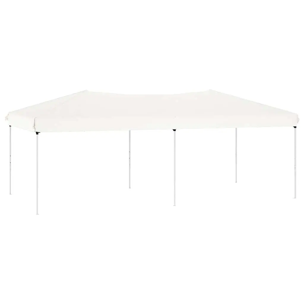 Folding Party Tent 210D Oxford Fabric 3x6m White Steel Frame Outdoor Gazebo Marquee Canopy Garden Pavilion