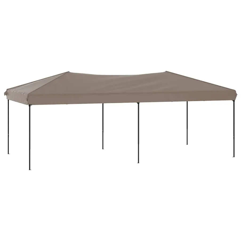 Folding Party Tent Outdoor Canopy 3x6m Taupe Portable Gazebo