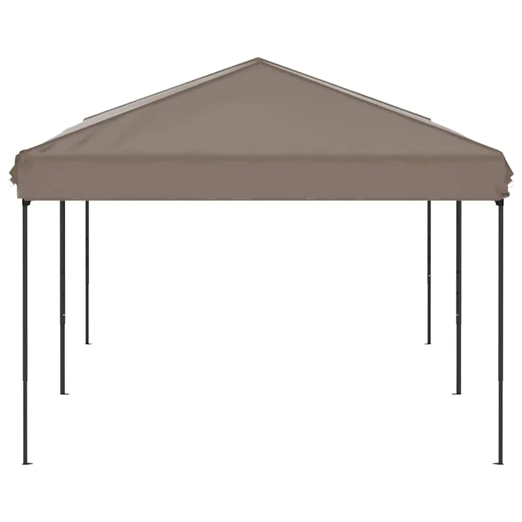 Folding Party Tent Outdoor Canopy 3x6m Taupe Portable Gazebo