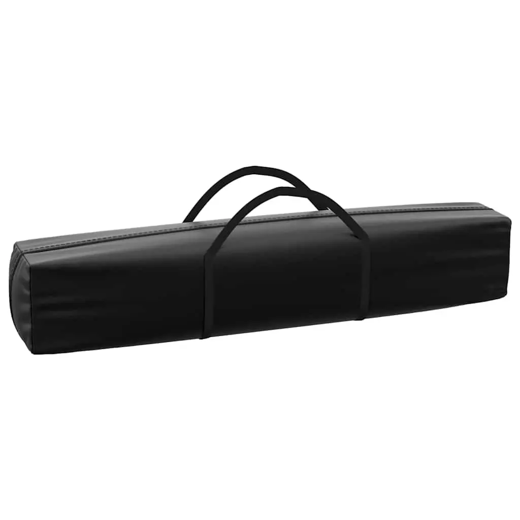 Folding Party Tent 210D Oxford Fabric Black 3x6 m Outdoor Canopy with Sidewalls
