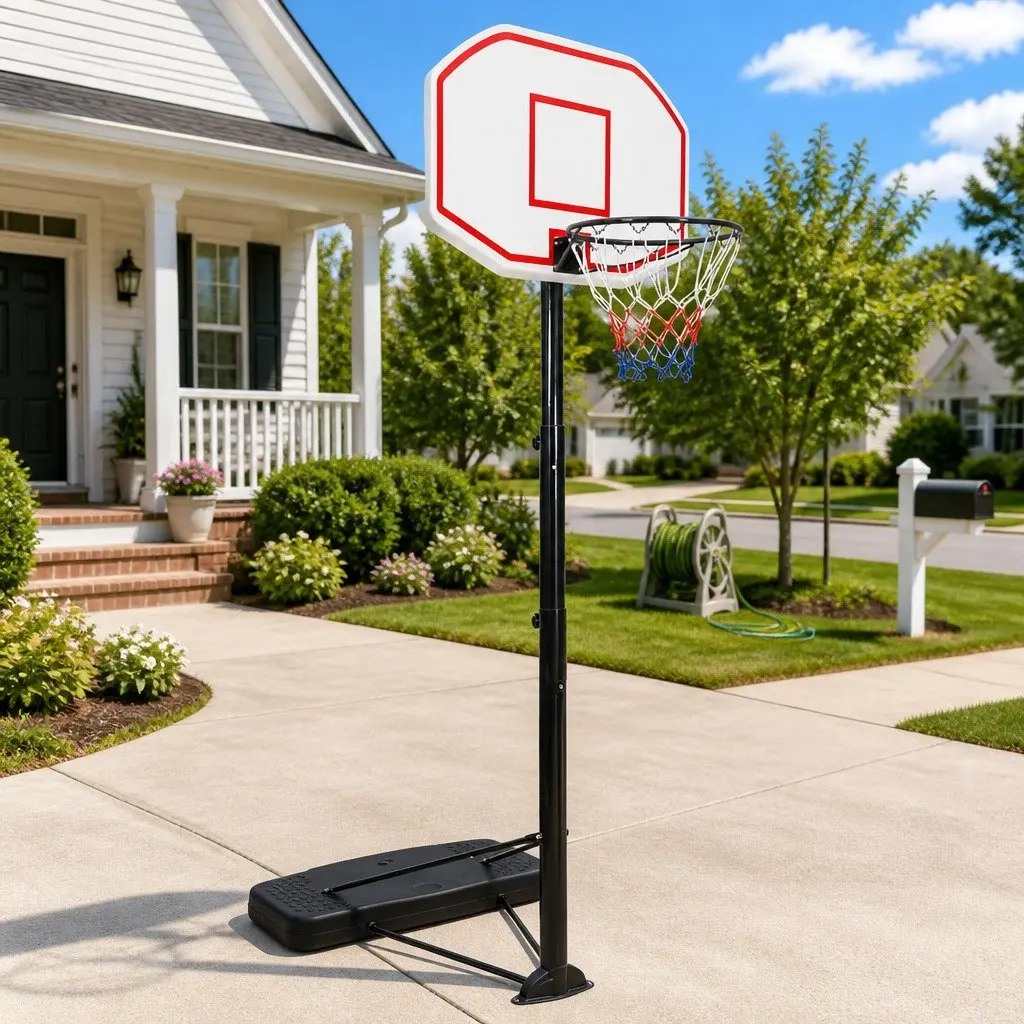 Adjustable Basketball Stand Hoop 258-363cm Portable Outdoor Indoor Game