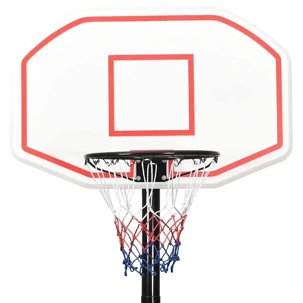 Basketball Hoop Stand Adjustable Height 258-363cm Portable White Indoor Outdoor Game