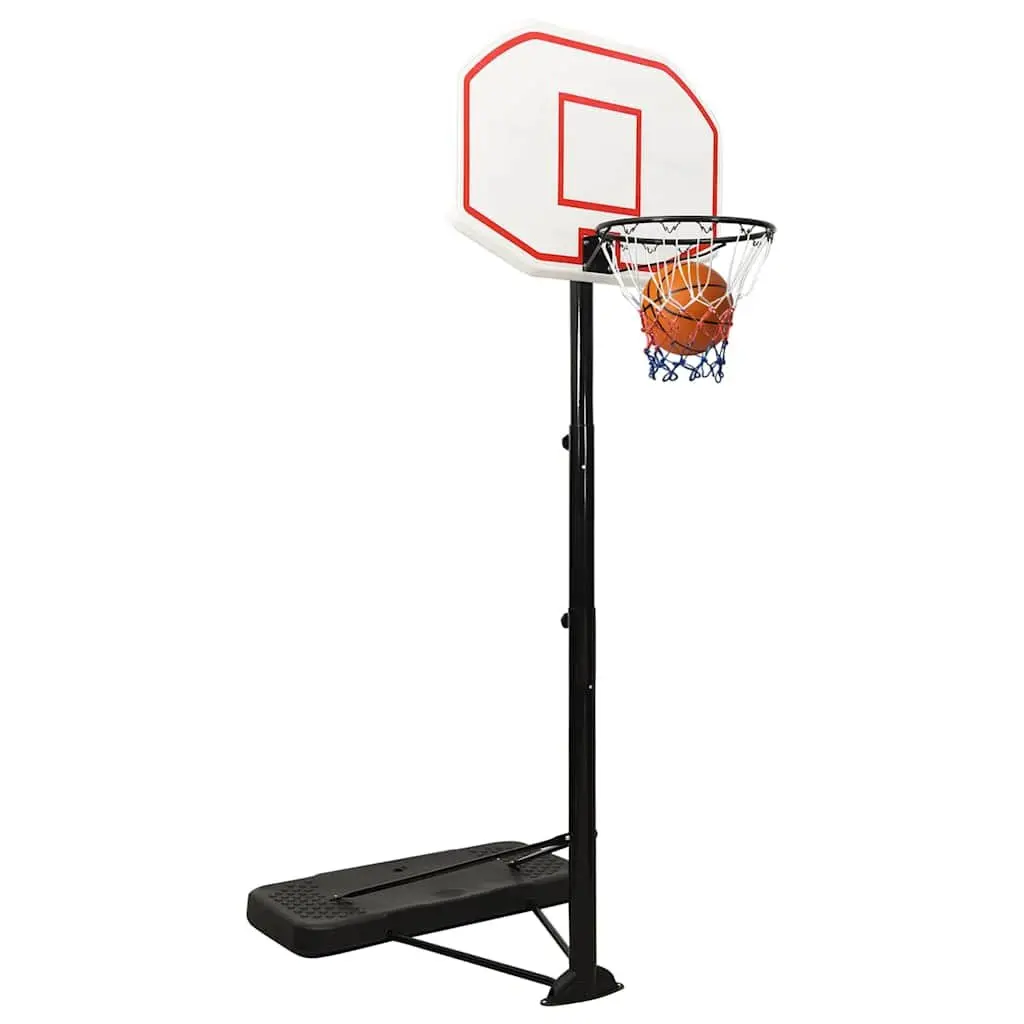 Basketball Hoop Stand Adjustable Height 258-363cm Portable White Indoor Outdoor Game