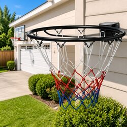 Versatile 45cm Basketball Rim for Home Practice