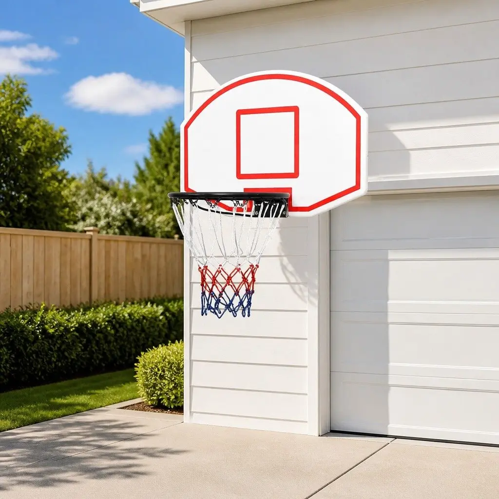 Wall-Mounted Basketball Backboard for Home Use