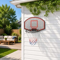 Basketball Backboard Black 71x45cm Wall-Mounted Outdoor Indoor Game Practice