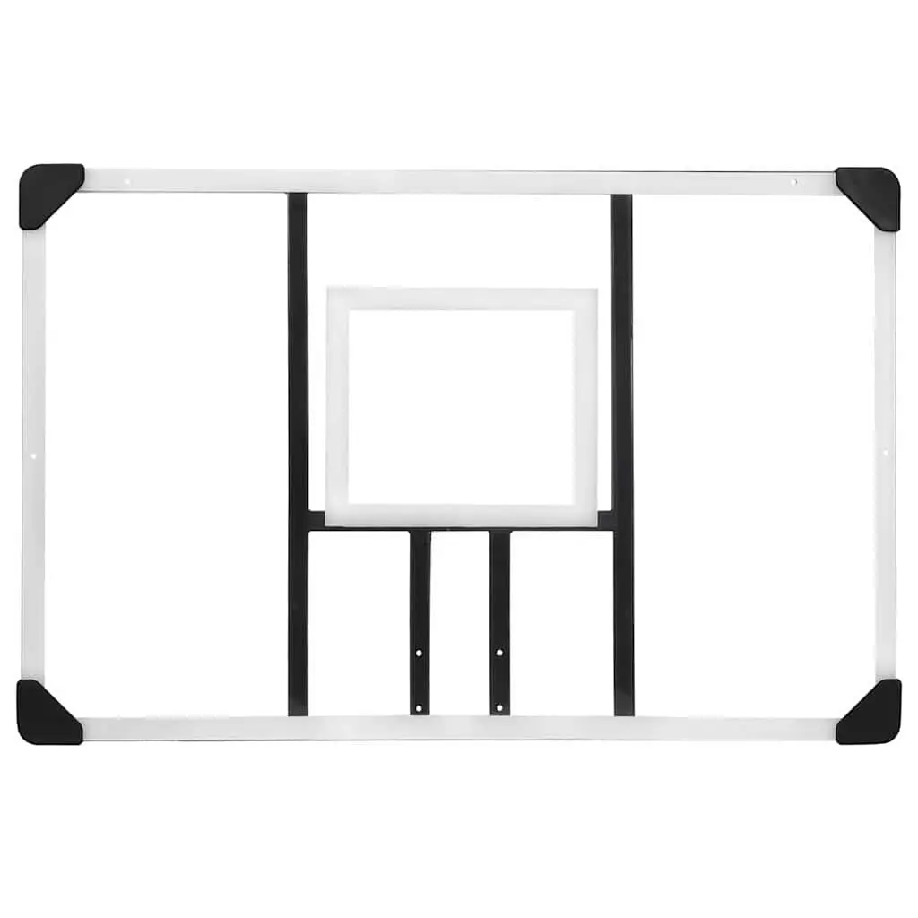 Basketball Backboard Polycarbonate 106x69cm Transparent Wall-Mounted Indoor Outdoor