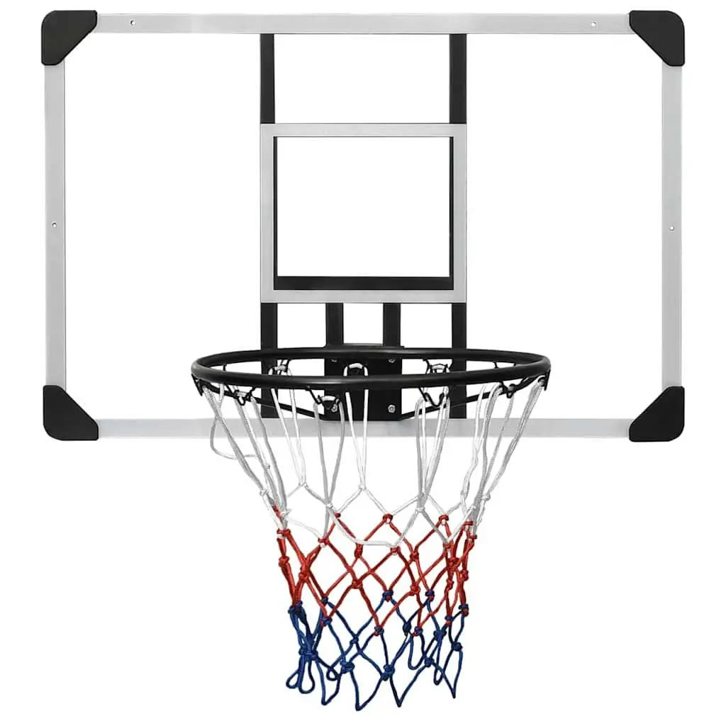 Basketball Backboard Wall-Mounted Polycarbonate 90x60cm Transparent