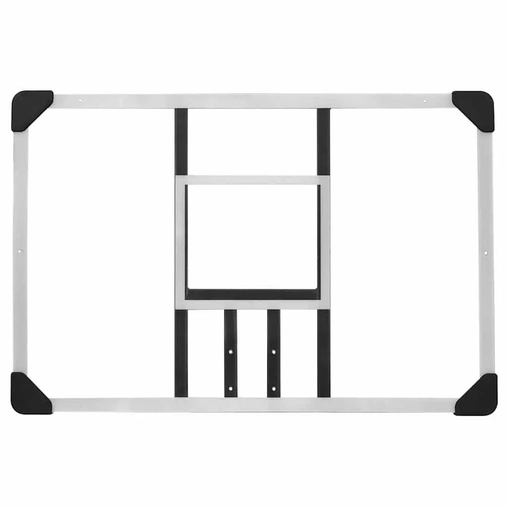 Basketball Backboard Wall-Mounted Polycarbonate 90x60cm Transparent