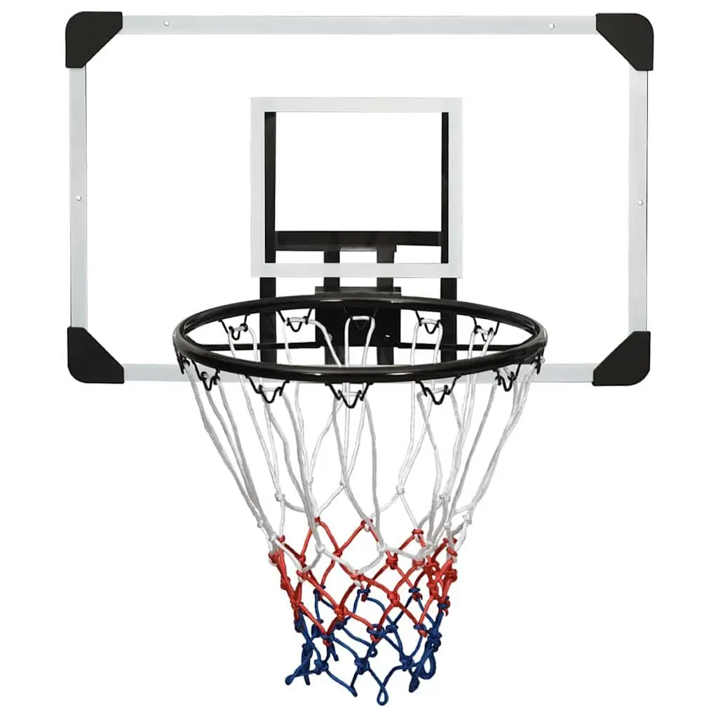 Basketball Backboard Transparent 71x45cm Wall-Mounted Polycarbonate Hoop