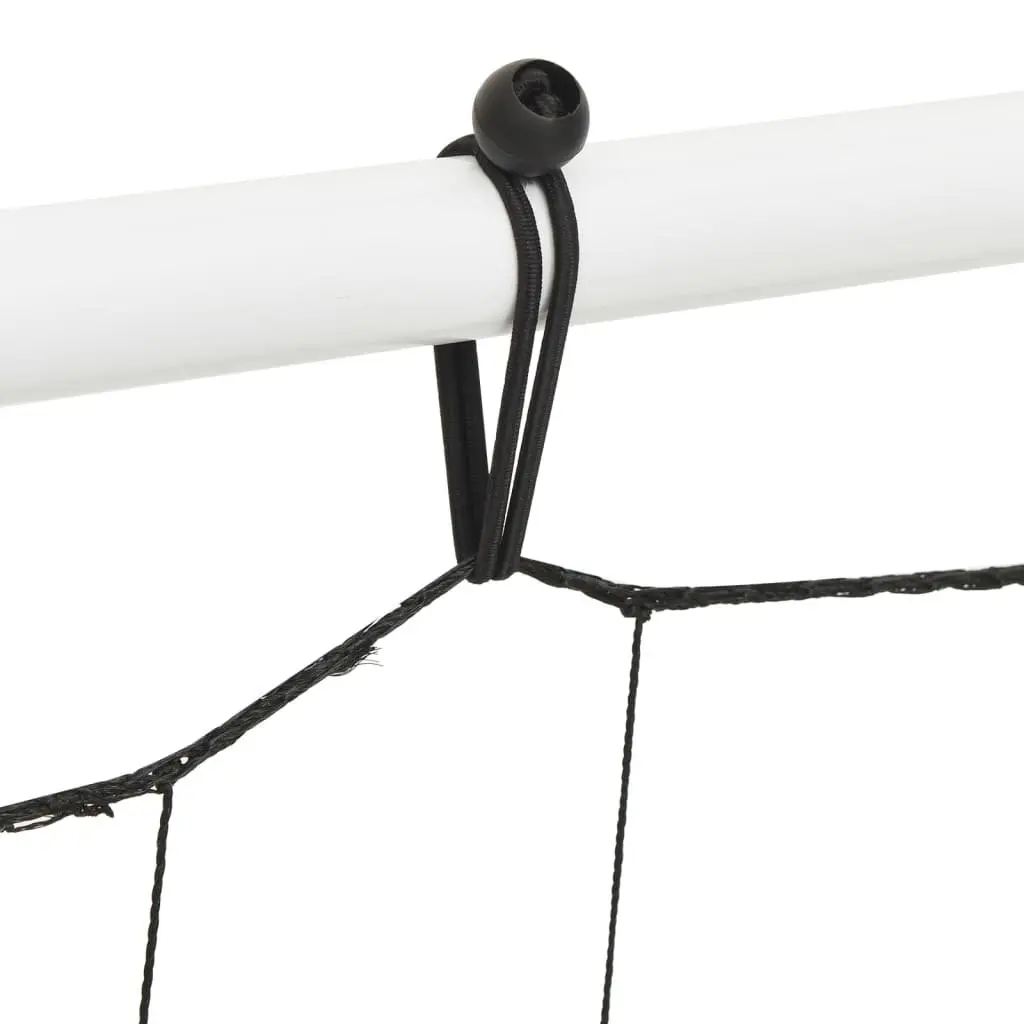Football Net Rebounder Training Aid Steel Frame 184 x 61 x 123 cm White