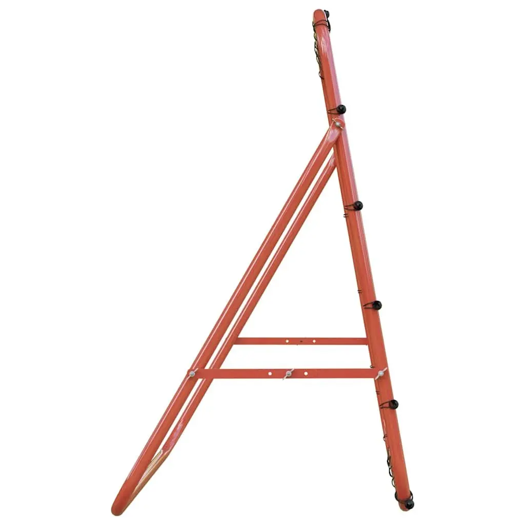 Football Rebounder Adjustable 4 Angles Training Aid Steel Frame White 96 x 80 x 96 cm