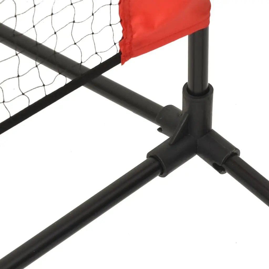 Tennis Net Outdoor Practice Training Polyester Black Red 500x100x87cm Sturdy Steel Portable for Backyard Garden