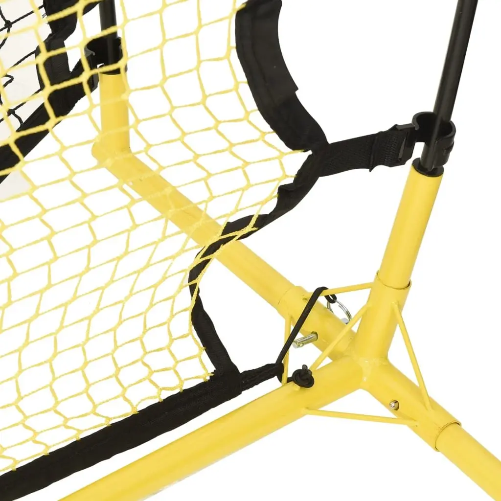 Football Rebounder Net Polyester and PE Fabric 183x85x120 cm Black and Yellow