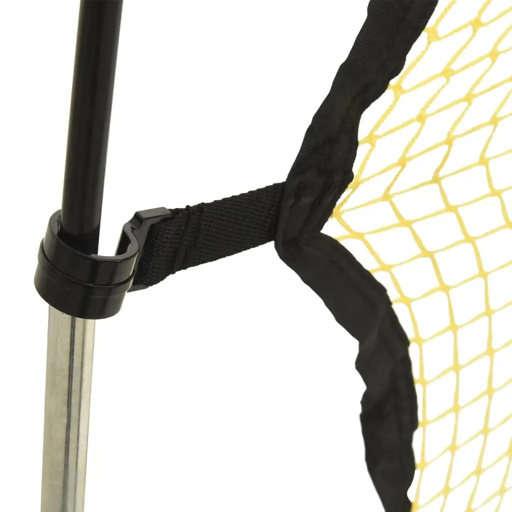 Football Rebounder Net Polyester and PE Fabric 183x85x120 cm Black and Yellow