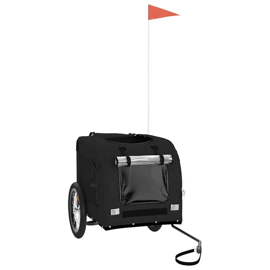 Pet Trailer Cargo Attachment Iron Frame Oxford Fabric Small Dogs Bicycle Transport