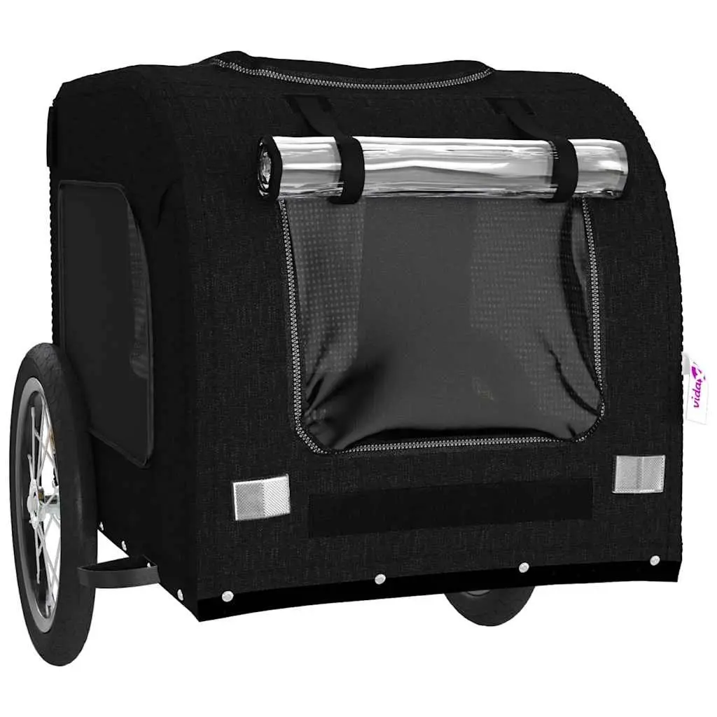Pet Trailer Cargo Attachment Iron Frame Oxford Fabric Small Dogs Bicycle Transport