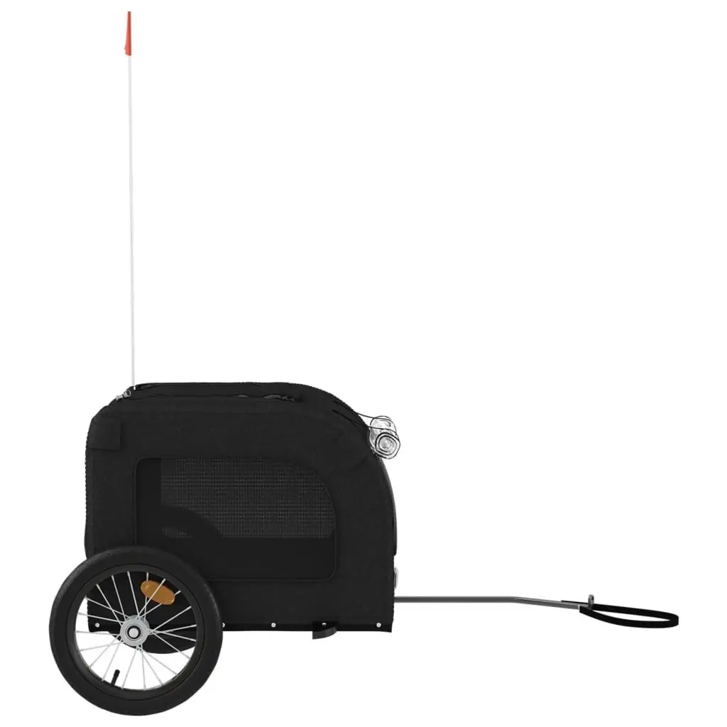 Pet Trailer Cargo Attachment Iron Frame Oxford Fabric Small Dogs Bicycle Transport