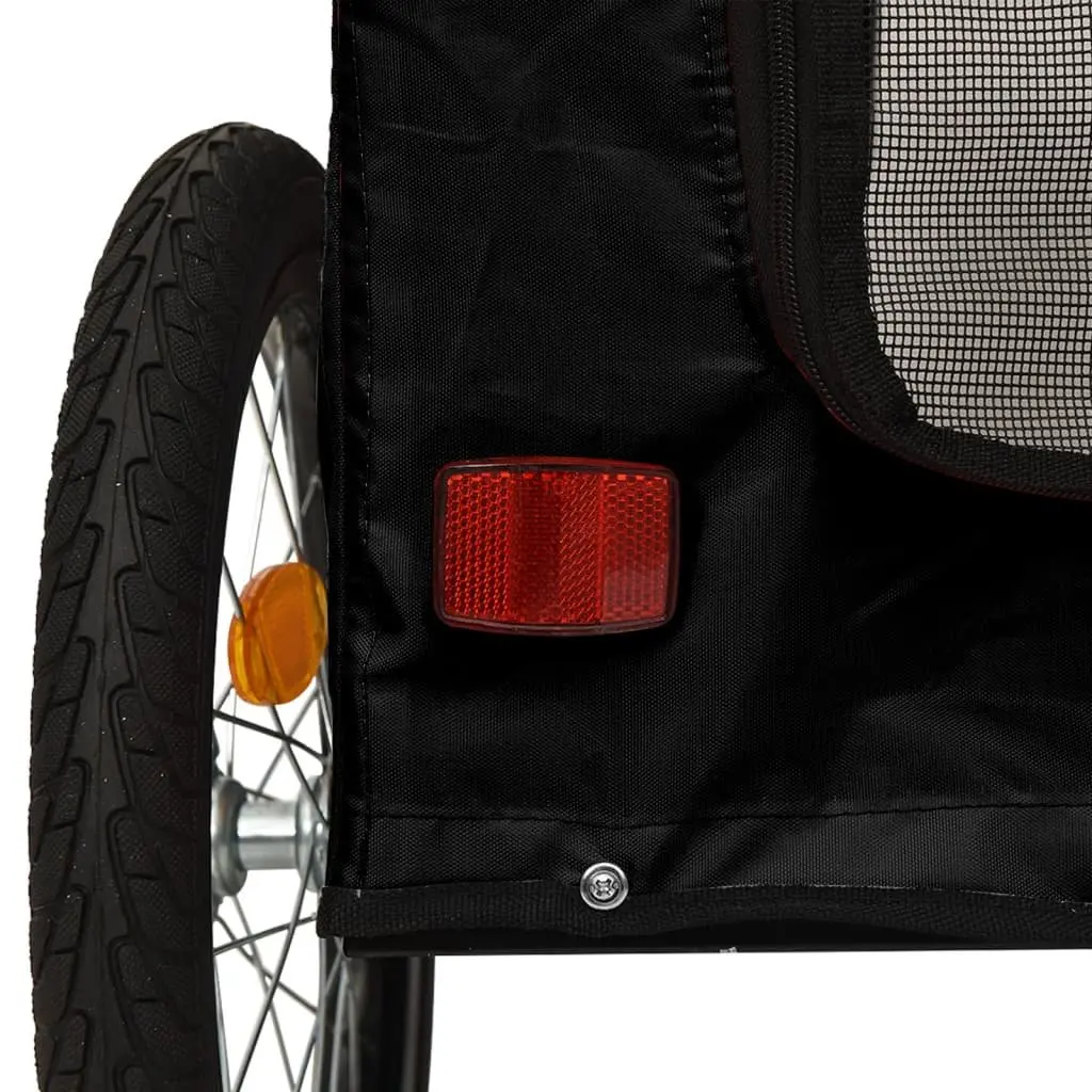 Pet Trailer Cargo Attachment Iron Frame Oxford Fabric Small Dogs Bicycle Transport