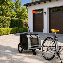 Practical Pet Bike Trailer for Dogs and Gear Transport