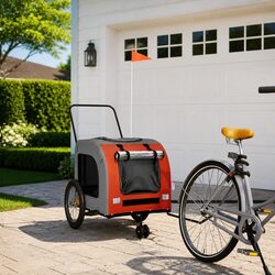 Versatile Pet Bike Trailer for Use with Small Dogs