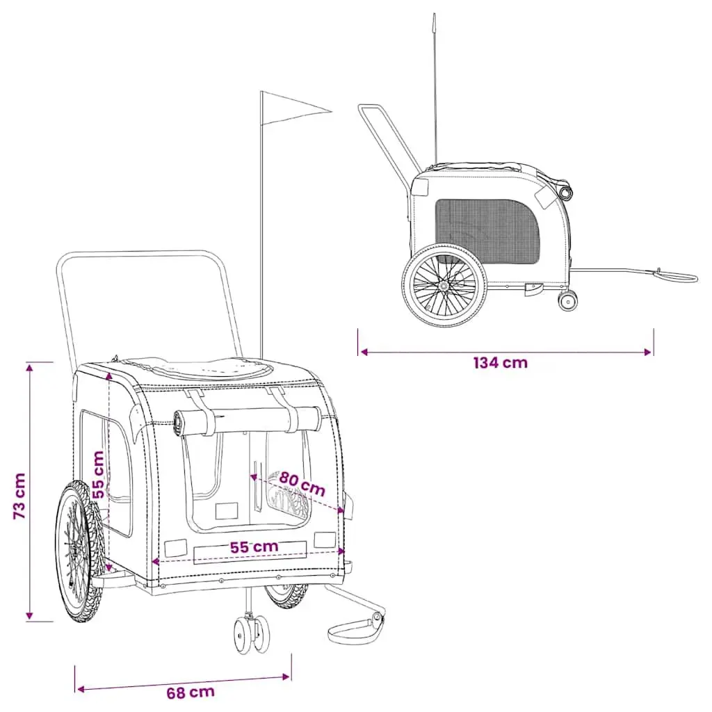 Bike Trailer for Small Dogs and Pets
