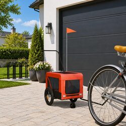 Practical Pet Bike Trailer for Groceries and Small Dogs