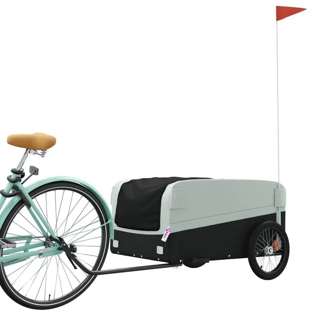 Bike Trailer Iron 45kg Load Capacity Grey