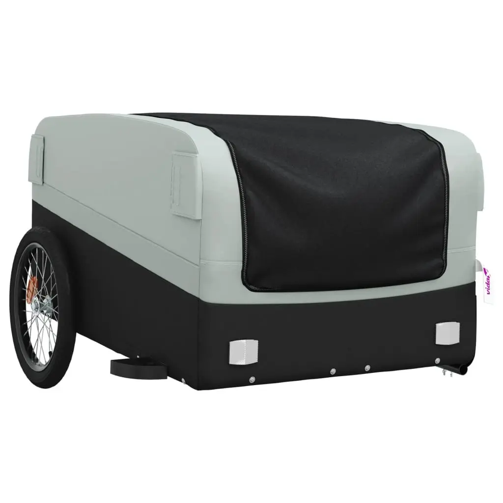 Bike Trailer Iron 45kg Load Capacity Grey