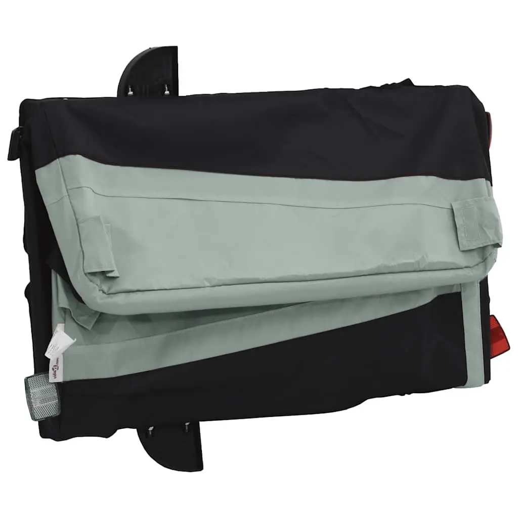 Bike Trailer Iron 45kg Load Capacity Grey Cargo Hauling Bicycle Accessories