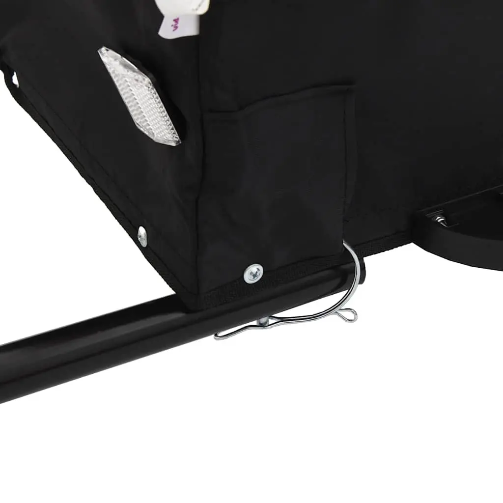 Bike Trailer Iron 45kg Load Capacity Grey Cargo Hauling Bicycle Accessories