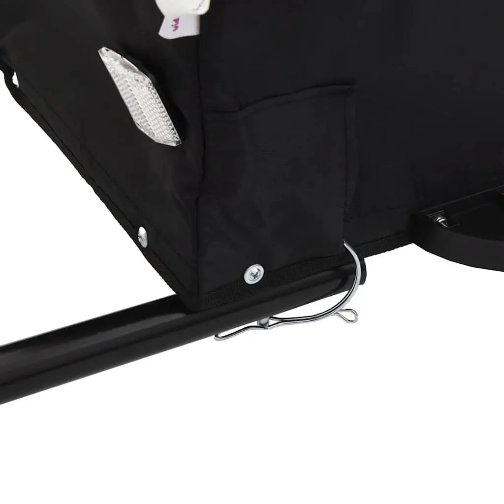 Heavy Duty Bike Trailer Iron Construction Cargo Cart Blue Maximum Load 45kg