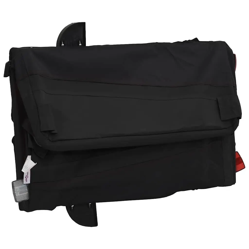 Bike Trailer Iron Black 45kg Cargo Cart Hauling Heavy Goods