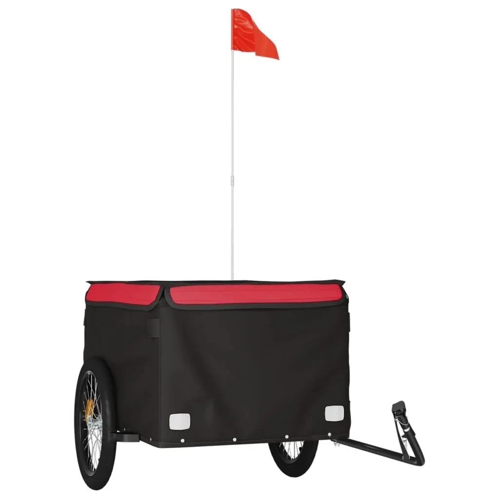 Bike Trailer Iron Heavy Duty Black Cargo Cart