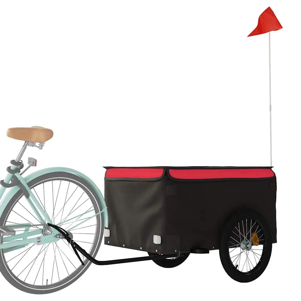 Bike Trailer Iron Heavy Duty Black Cargo Cart