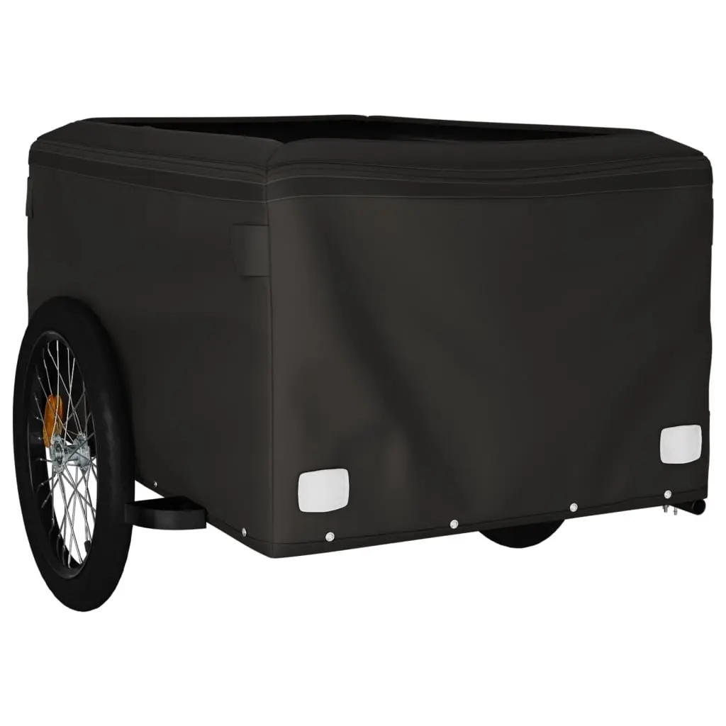 Bike Trailer Iron Heavy Duty Black Cargo Cart