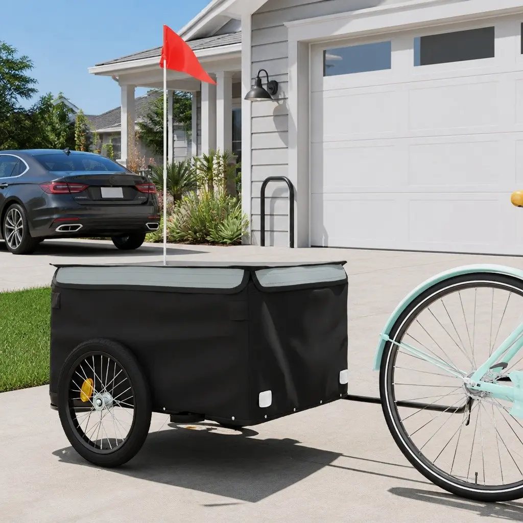 Iron Bicycle Cargo Trailer for Hauling Everyday Essentials