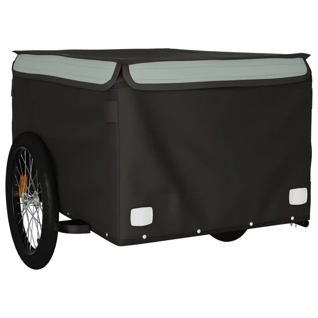 Bike Trailer Iron Heavy Duty 45kg Grey Cargo Cart