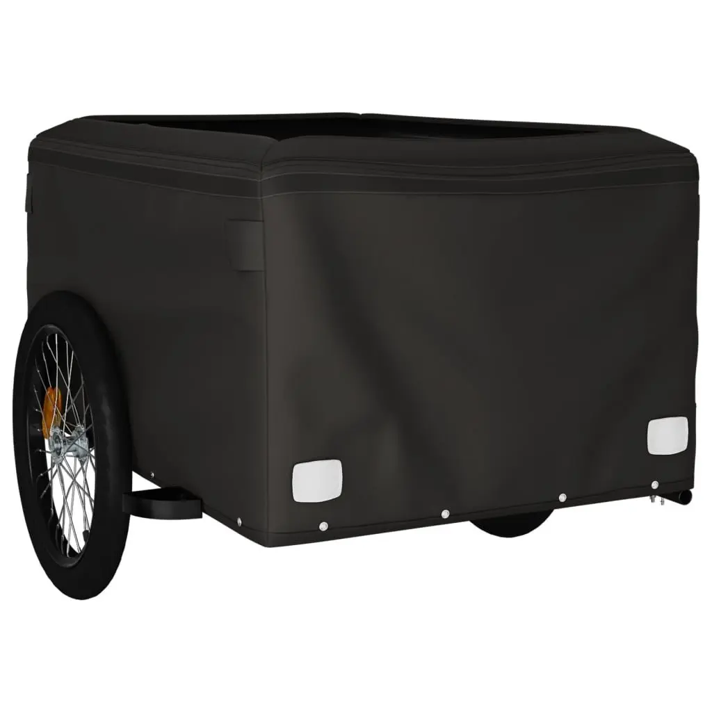 Bike Trailer Iron Heavy Duty 45kg Grey Cargo Cart