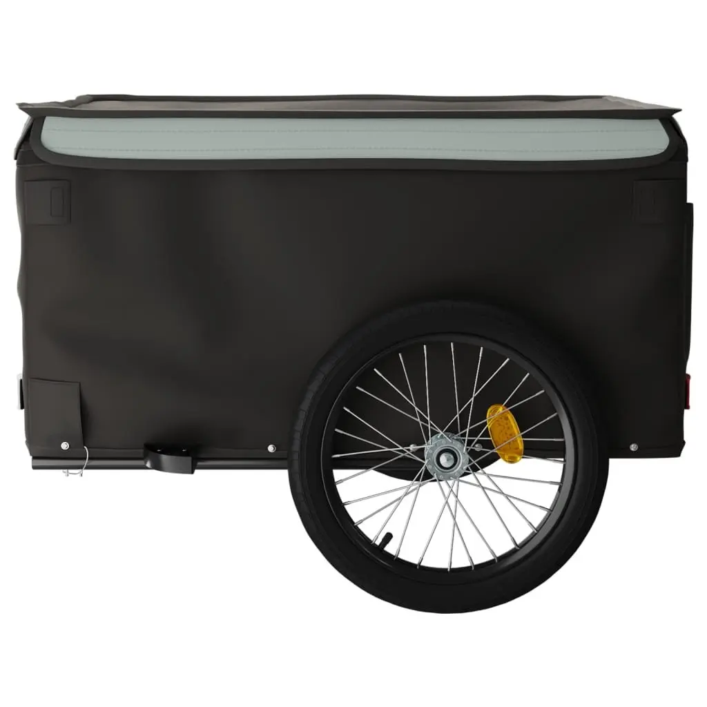 Bike Trailer Iron Heavy Duty 45kg Grey Cargo Cart